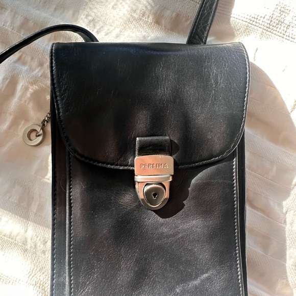 Buttery-Soft Perlina Genuine Leather Crossbody Bag - Picture 2 of 5